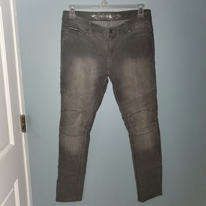 Express gray jean legging